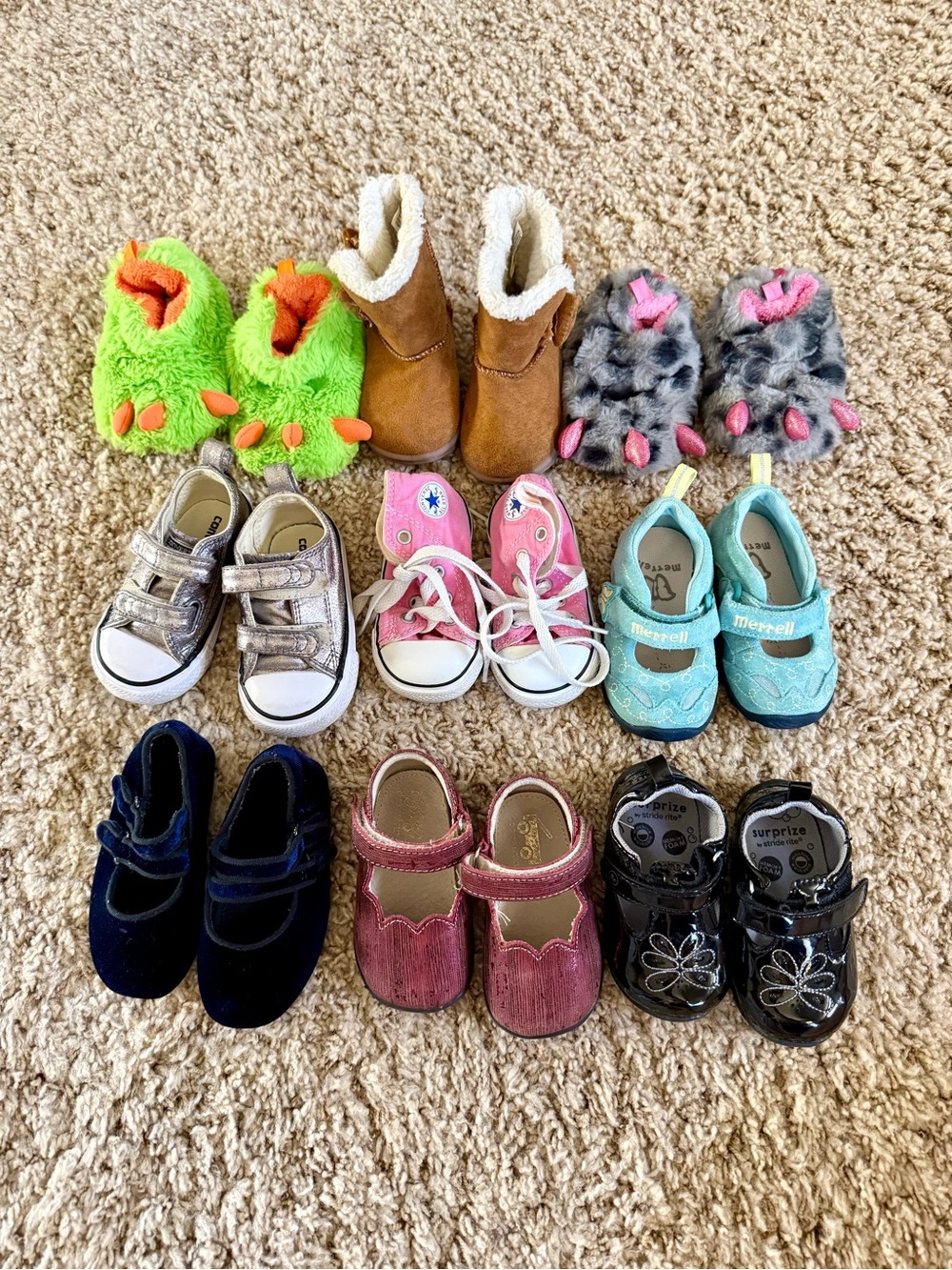 Brand name toddler girl shoe bundle
